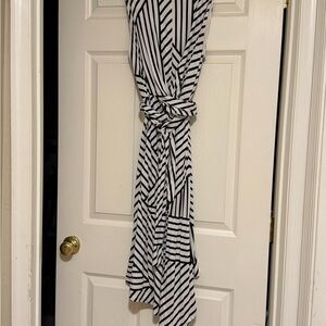 INC International Concepts Black and White Striped Dress